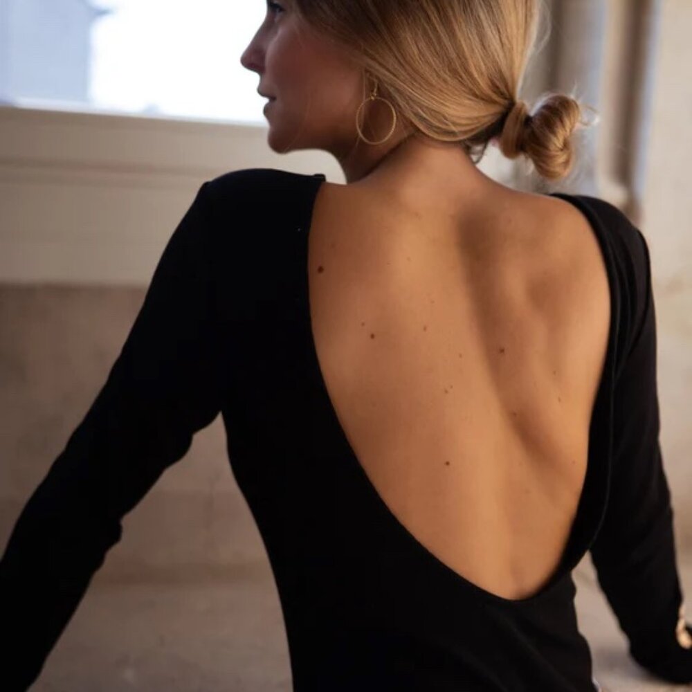 Black Yael Bodysuit- Easy Clothes SZ M-L